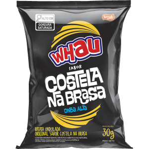 BATATA ONDULADA SABOR COSTELA NA BRASA WHAU 30G