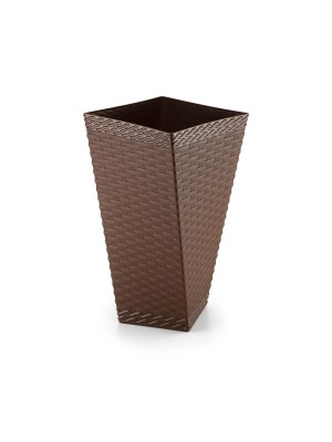 VASO TWISTER RATTAN PP 4,5L COFFEE UN.