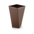 VASO TWISTER RATTAN PP 4,5L COFFEE UN.