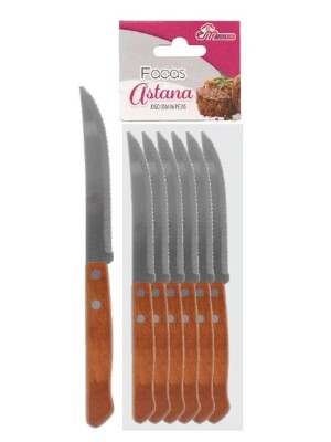 JOGO DE FACAS ASTANA C/06 PCS - CM40 INGA