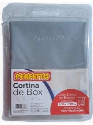 CORTINA DE BOX VISOR CRISTAL 1,38X2MT UN.