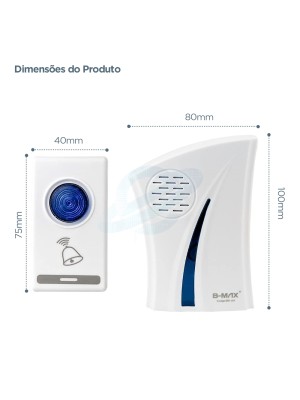 CAMPAINHA DE PORTA SEM FIO UN. GM GOLD