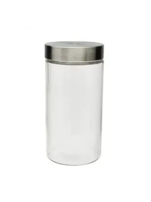 POTE DE VIDRO COM TAMPA 8X15CM UN. MADO CONS