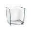 VASO QUADRADO DE VIDRO 6X6CM UN. MADO CONS