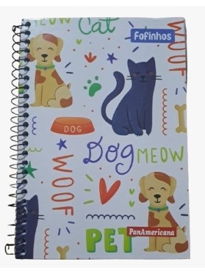 CADERNO ESPIRAL 96FLS CD 1/4 FOFINHOS UN.