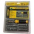 JOGO DE CHAVES INTERCAMBIAVEIS COM SOQUETES/CANHAO E BITS 41PCS C/ MALETA UN.