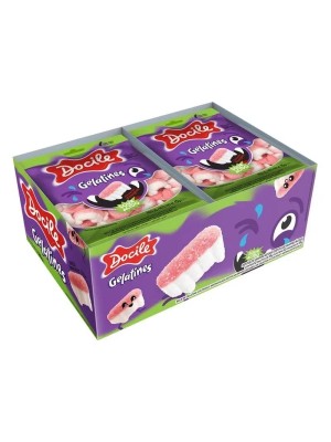 BALA GELATINES MINI DENTE DE VAMPIRO DISPLAY C/12PCS 180G UN. DOCILE