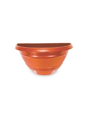 VASO DE PAREDE 1,65L 25,5X13X13CM MARROM