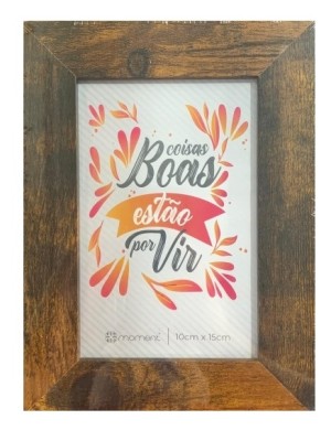 PORTA RETRATO 10X15CM MDF E PLASTICO PVC UN. C3B