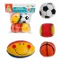 BOLA MACIA PEQUENA ESPORTES BEBE PCT C/4 PCS UN. WELLMIX