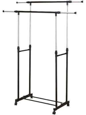 ARARA DUPLA FERRO, ACO INOX E PLASTICO 140X42X160CM UN. CLINK