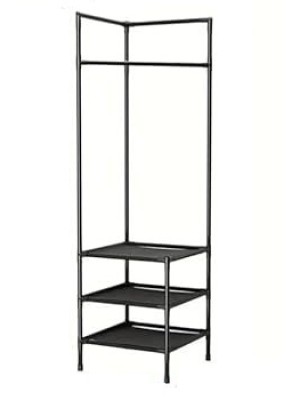 Closet Guarda-Roupa Ferro e TNT 154x42x42cm Portátil Desmontável Organizador de Roupas