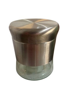 POTE HERMETICO DE VIDRO E INOX 9X10,5CM 390ML UN. FU XING