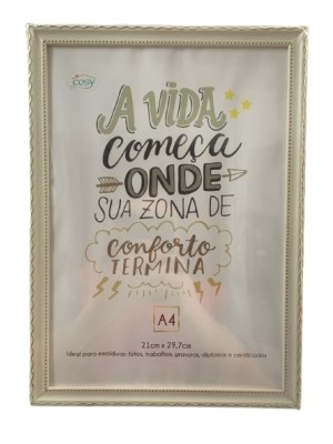QUADRO PARA CERTIFICADOS DE PLASTICO 21X29,7CM UN. FU XING