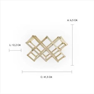 SUPORTE P/ GARRAFAS 42X12.5X7.5CM UN. TOP RIO