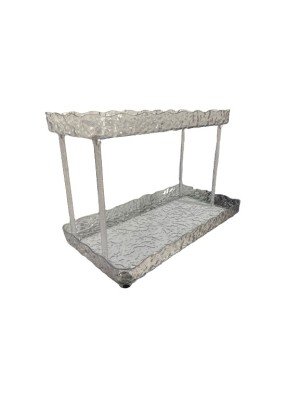 PRATELEIRA ORGANIZADORA DE PLASTICO 2 BANDEJAS 17X7,8X32,2CM UN. TOP RIO