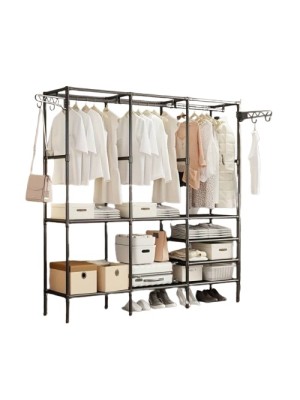 ESTANTE ORGANIZADORA PARA ROUPAS 160X36X173CM COM CABIDEIRO UN. TOP RIO