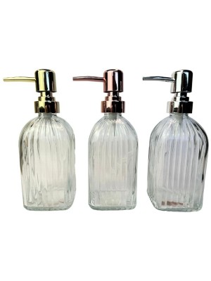 PORTA SABONETE LIQUIDO DE VIDRO 450ML UN. RIO TIJUCAS