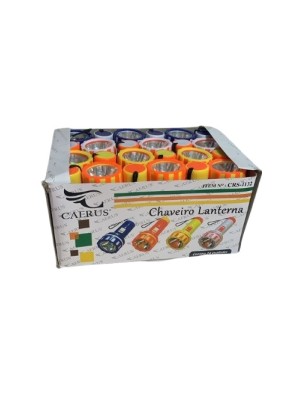 CHAVEIRO LANTERNA DISPLAY C/24PCS MANUAL RECARREGAVEL UN. AKASH IMPORTS