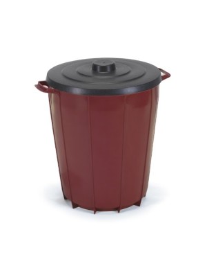 CESTO DE LIXO REDONDO 35L COLOR UN. INJEPLASTEC