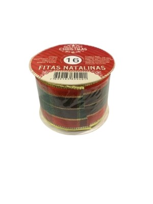 FITA DECORATIVA 2,7MX5CM DE NATAL UN. MULTIART