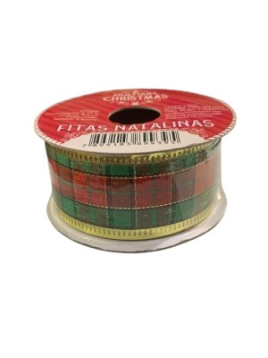 FITA DECORATIVA 2,7MX2,5CM DE NATAL UN. MULTIART