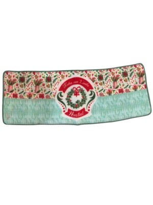 TAPETE PASSADEIRA NATALINA EM POLIESTER 40X110CM UN. MULTIART