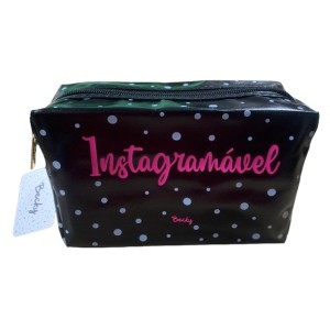 NECESSAIRE BECKY INSTAGRAMAVEL ESTOJO DE POLIURETANO 18X10X8CM UN. MULTIART