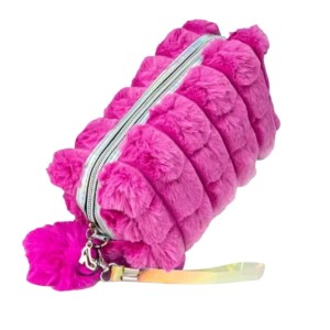 NECESSAIRE DE PELUCIA PINK 20X10X9CM UN. GM GOLD