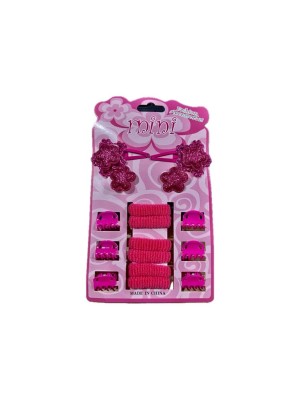 ELASTICO DE CABELO INFANTIL KIT C/16 PCS UN. GM GOLD