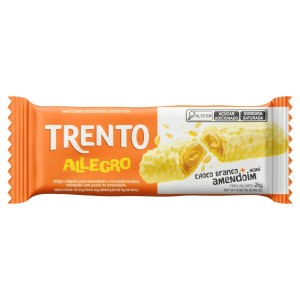 WAFER TRENTO ALLEGRO CHOCOLATE BRANCO C/ AMENDOIM 26G UN. PECCIN