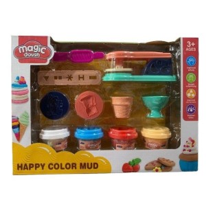 MASSINHA DE MODELAR COM MOLDES SOBREMESAS MAGIC DOUGH UN. HL IMPORTS