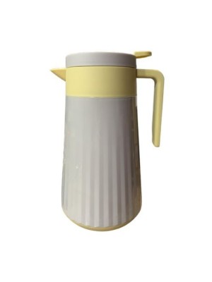 GARRAFA TERMICA LESOTO 1L CINZA-AMARELO UN. XH IMPORT