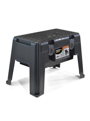 BANQUETA MULTIUSO COM COMPARTIMENTOS – IDEAL PARA FERRAMENTAS OU PESCA!