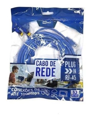 CABO DE REDE RJ45 10M UN. MB TECH