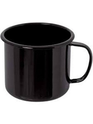 CANECA ESMALTADA 150ML PRETO UN. INGA