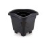 VASO QUADRADO 10L GRANDE PRETO UN.