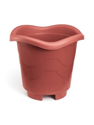 VASO REDONDO TELHA EXTRA GRANDE 26L 40X50CM UN. INJEPLASTEC