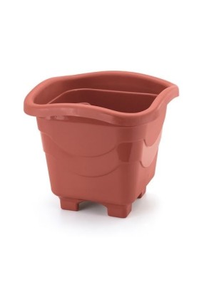 Vaso Decorativo Quadrado Telha 18L Plástico Injeplastec