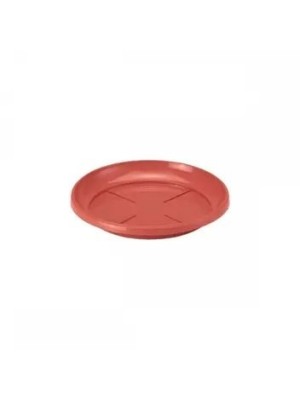 PRATO DE VASO REDONDO PEQUENO TELHA UN. INJEPLASTEC