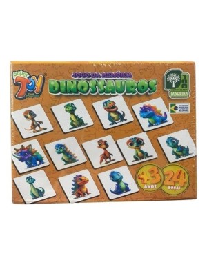 BRINQUEDO EM MDF JOGO DA MEMORIA DINOSSAURO UN.