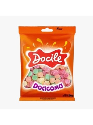 BALA DE GOMA DOCIGOMA TUBO SORTIDO 1KG UN. DOCILE