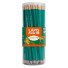 LAPIS VERDE HB C/ BORRACHA POTE C/72 UNIDADES