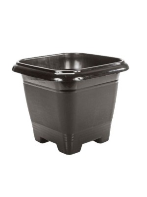 VASO QUADRADO PRETO 800ML