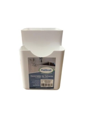 ESCORREDOR DE TALHERES CLEAN BRANCO UN.