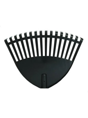 VASSOURA PLASTICA PARA JARDIM N16 PRETO 36,5X27,5CM UN.