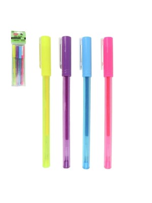 CANETA ESFEROGRAFICA C/4PCS UN.