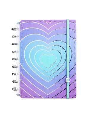 CADERNO INTELIGENTE CORACAO 87 FOLHAS 26X20CM UN.