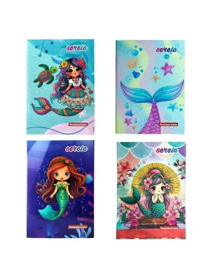 CADERNO COSTURADO 96FLS CD ¼ SEREIA