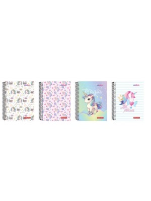 CADERNO UNIVERSITARIO 400FLS CD UNICORNIO 20X1 UN.
